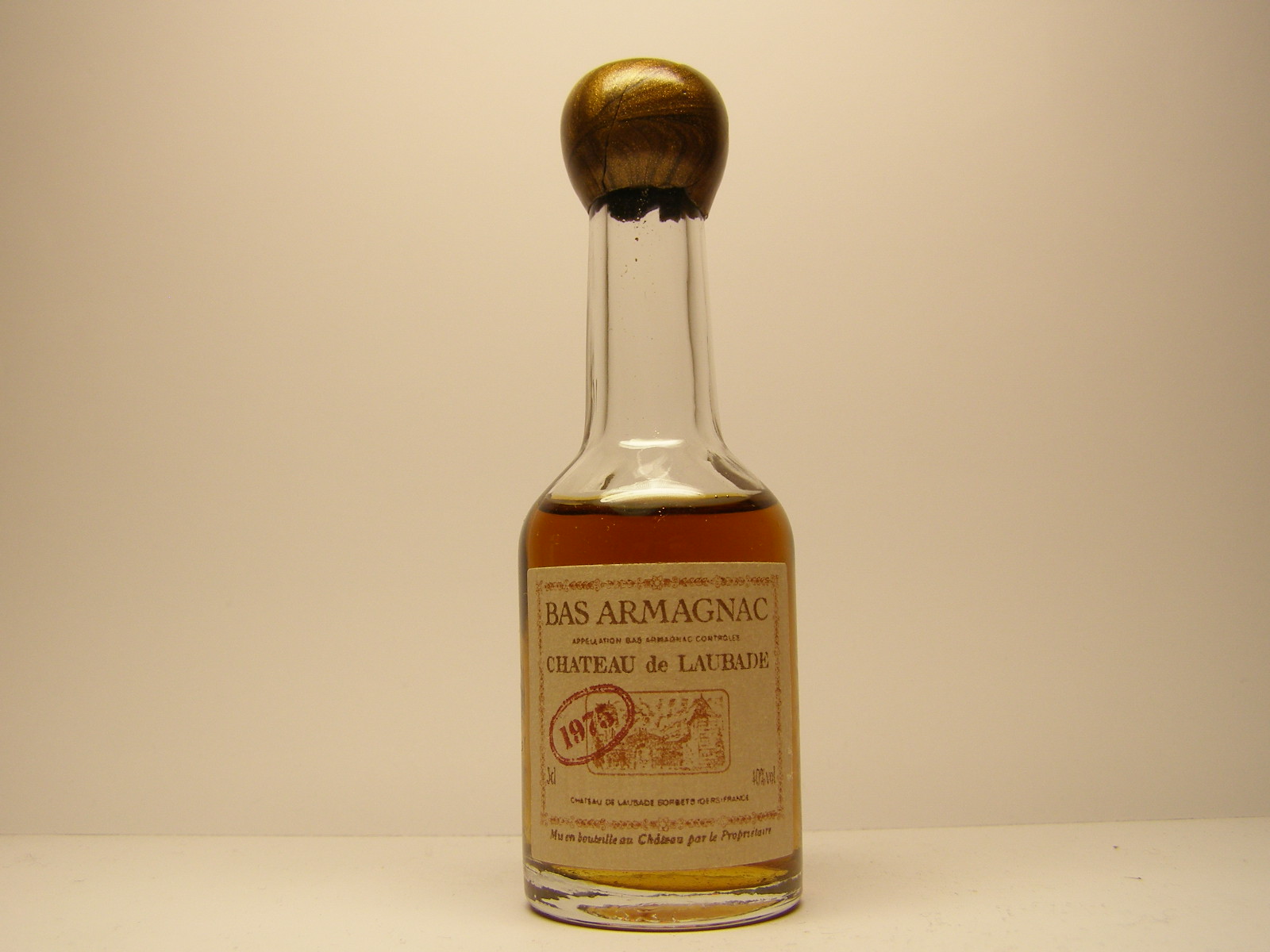 CHATEAU de LAUBADE 1975 Bas Armagnac